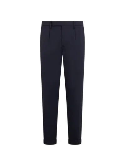 Moorer Cuffed Trousers In Blue