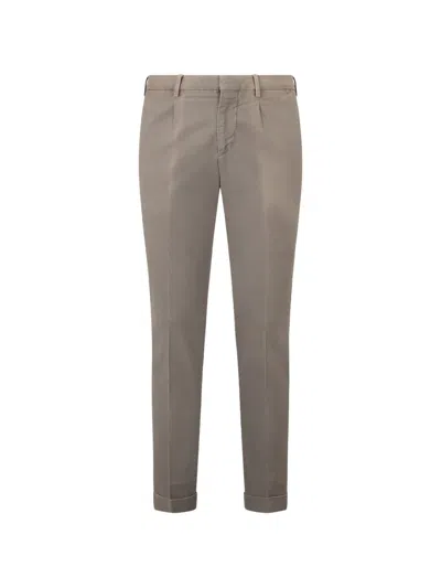 Moorer Cuffed Trousers In Gray