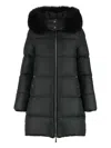 Moorer Danai Hooded Down Jacket In Schwarz