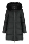 Moorer Danai Hooded Down Jacket In Black