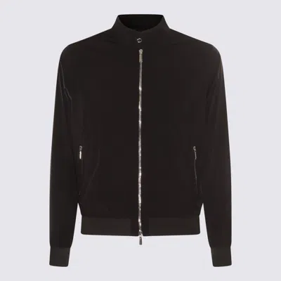 MOORER MOORER DARK BLUE CASUAL JACKET