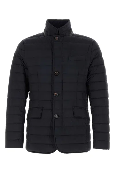 Moorer Zavyer-s3 Boudin-quilted Down Jacket In Blue
