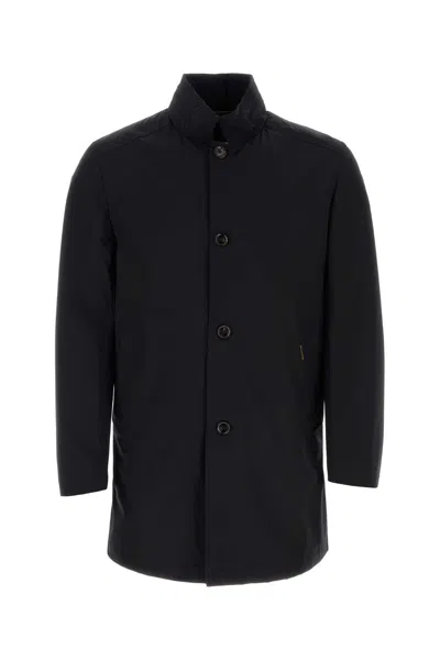 Moorer Dark Blue Nylon Blend Hektor Jacket