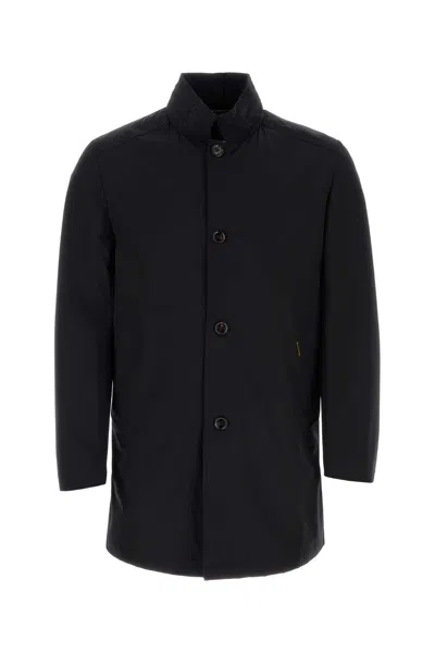 Moorer Dark Blue Nylon Blend Hektor Jacket In Darkblu