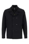 Moorer Dark Blue Nylon Blend Volmer Jacket In Blue