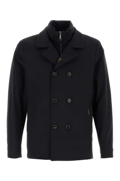 Moorer Dark Blue Nylon Blend Volmer Jacket