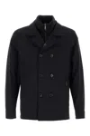 Moorer Dark Blue Nylon Blend Volmer Jacket In Darkblu
