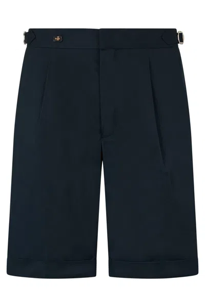 Moorer Dark Blue Summer Bermudas And Versatile.