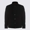 Moorer Dark Blue Veton Down Jacket In Black