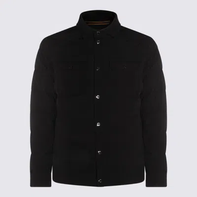 MOORER DARK BLUE VETON DOWN JACKET
