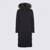 Moorer Padded Parka With Fur Hood And Pockets In Black