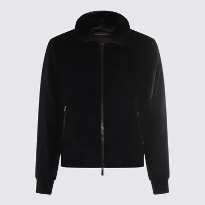 MOORER DARK GREY WOOL BELLATI CASUAL JACKET