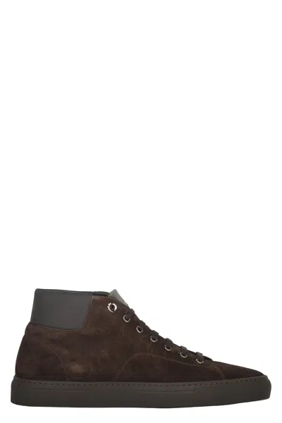 Moorer Dark Leather Shoes, Versatile And Refined In Brown