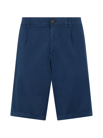 Moorer Darted Bermuda Shorts In Blue