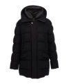 Moorer Hooded Padded Jacket In Black