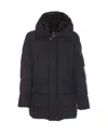 Moorer Man Puffer Midnight Blue Size 48 Polyamide In Blue