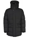 Moorer Man Puffer Black Size 40 Polyester In Black