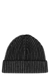 Moorer Davis Knitted Beanie In Black