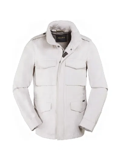 Moorer Denver-s1 Flap-pocket Jacket In Neutral