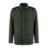 Moorer Denver Jacket With Buttoned Cuffs And Epaulettes In Green
