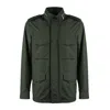 Moorer Denver Jacket With Buttoned Cuffs And Epaulettes In Green