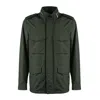 Moorer Denver Jacket With Buttoned Cuffs And Epaulettes In Green