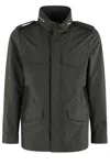 Moorer Denver Jacket With Buttoned Cuffs And Epaulettes In Green