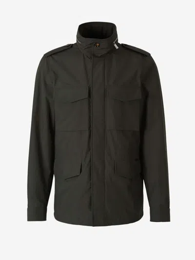 Moorer Denver Technical Jacket In Military Green