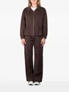 Moorer Derice-it Drawstring-detail Sweatshirt In Brown
