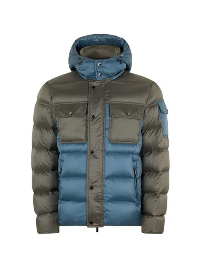 Moorer Devon Hooded Padded Jacket In Multi