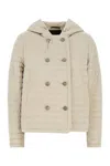 Moorer Sand Nylon Blend Dimea Down Jacket