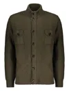 Moorer Dominic-hn Chest-pocket Button-up Cardigan In Green