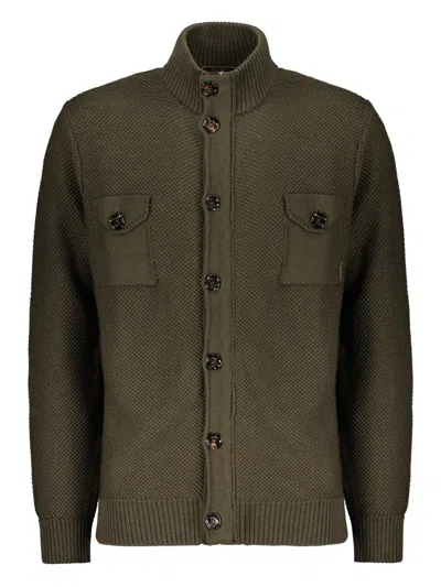 MOORER DOMINIC-HN CHEST-POCKET BUTTON-UP CARDIGAN