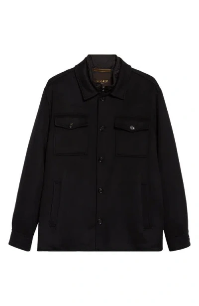 Moorer Dossi Wool & Cashmere Jacket In Black