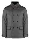 Moorer Long Sleeve Down Jacket In Gray