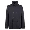 Moorer Layered-detail Padded Jacket In Blue