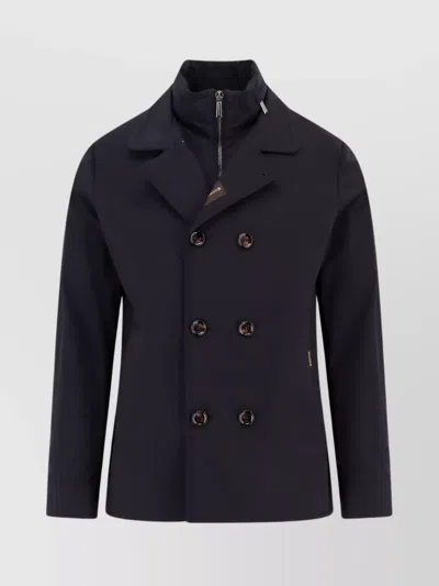 MOORER DOUBLE-BREASTED TECHNICAL BLAZER