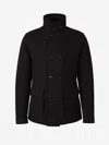 Moorer Double-breasted Jacket With Buttons In Black
