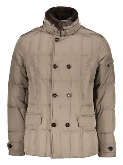 Moorer Double-breasted Padded Jacket In Gray