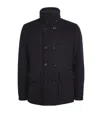 Moorer Tailored Black Jacket With Classic Lapel And Button Closure In Black