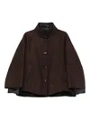 Moorer Double Cashmere Jacket In Brown