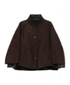 Moorer Double Cashmere Jacket In Brown