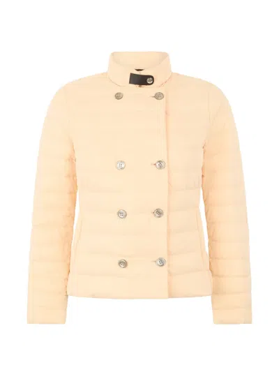 Moorer Double-breasted Puffer Jacket In Yellow