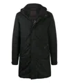 Moorer Padded Hooded Parka In Black