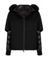 Moorer Detachable Shawl Coat In Animal Print
