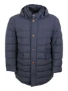 Moorer Calegari-l Jacket In Blue