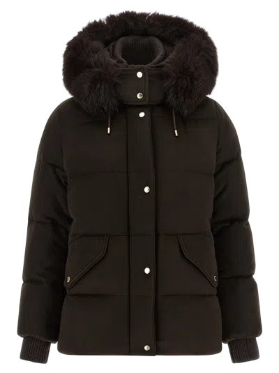 Moorer Down Jacket In Brown