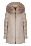 Moorer Down Jacket Fresia In Neutral