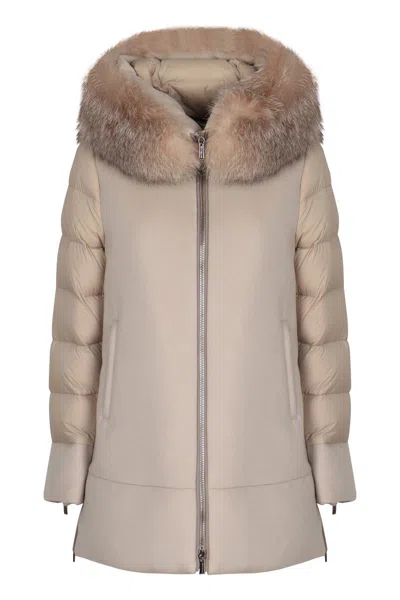 Moorer Down Jacket Fresia In Sand