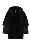 Moorer Down Jacket Modgi With Hood In Black